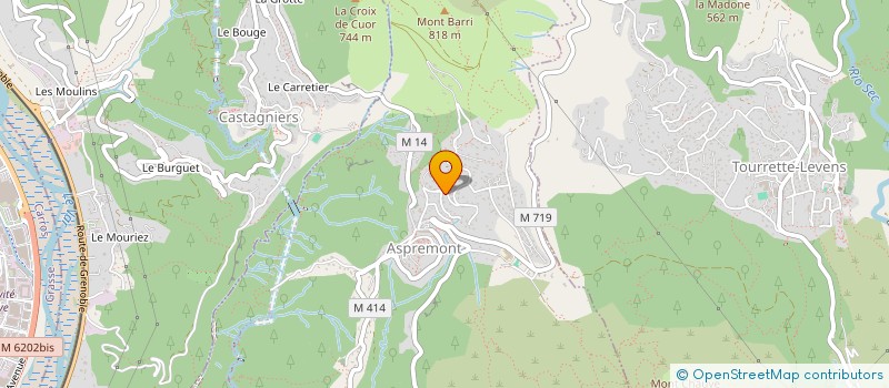 localisation de l'entreprise SCI DU VAL à ASPREMONT