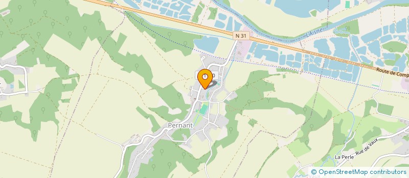 localisation de l'entreprise SCI DU VAL  PERNANT