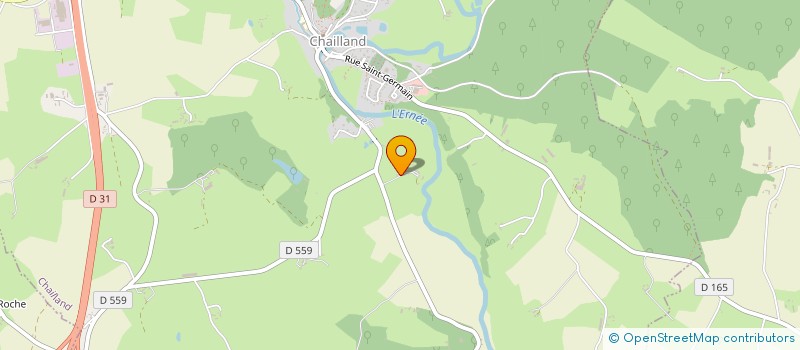 localisation de l'entreprise SCI DU VAL  CHAILLAND