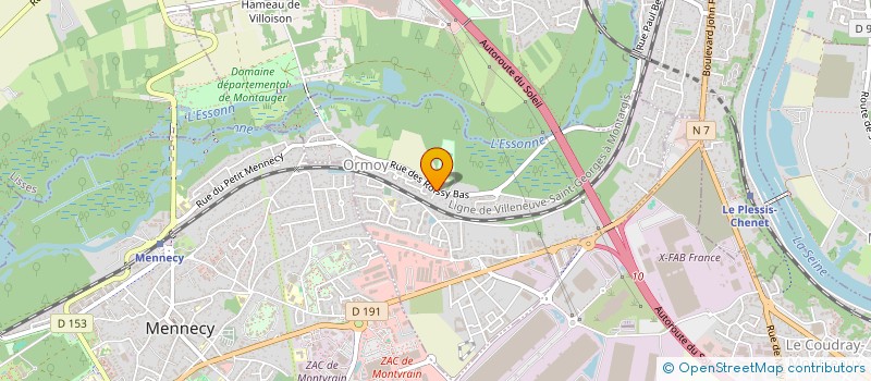 localisation de l'entreprise SCI DU VAL  ORMOY