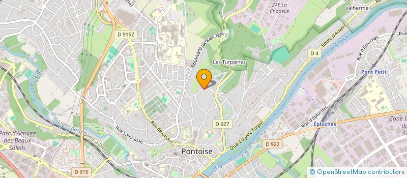 localisation de l'entreprise SCI DU VAL  PONTOISE