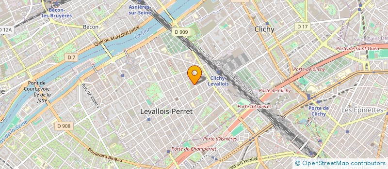 localisation de l'entreprise SCI DU VAL à LEVALLOIS-PERRET