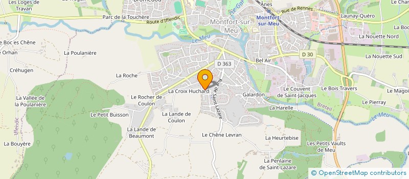 localisation de l'entreprise SCI DU VAL  MONTFORT-SUR-MEU