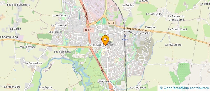 localisation de l'entreprise SCI DU VAL-AUTO  VERN-SUR-SEICHE