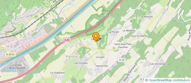 localisation de l'entreprise SCI DU VAL COISIN  PLANAISE