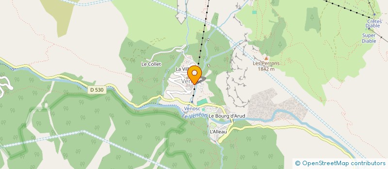 localisation de l'entreprise SCI DU VAL CORBON  LES DEUX ALPES