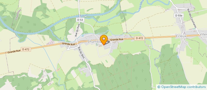 localisation de l'entreprise SCI DU VAL D'AMOUR  CHAMBLAY