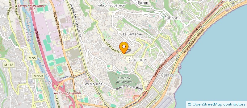 localisation de l'entreprise SCI DU VAL D'ANAUD à NICE
