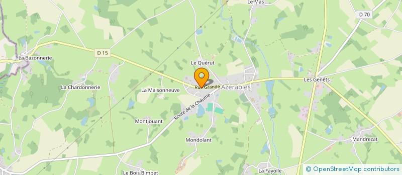 localisation de l'entreprise SCI DU VAL D'ANGLIN  AZERABLES
