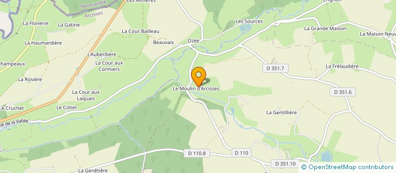 localisation de l'entreprise SCI DU VAL D ARCISSES à ARCISSES
