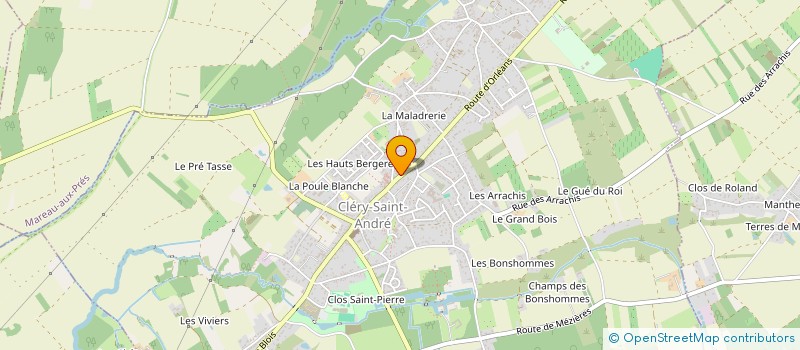 localisation de l'entreprise SCI DU VAL D'ARDOUX à CLERY-SAINT-ANDRE