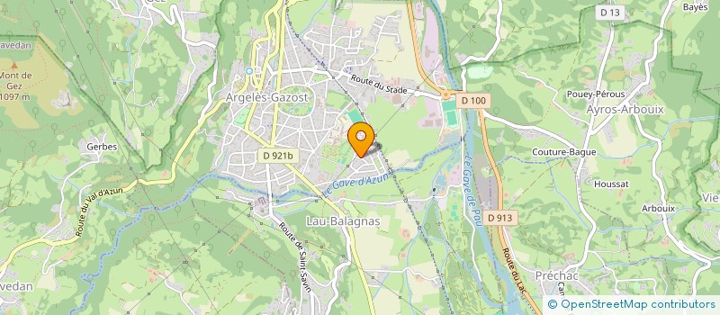 localisation de l'entreprise SCI DU VAL D'AZUN  ARGELES-GAZOST