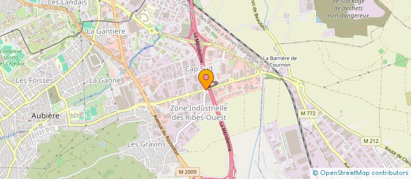 localisation de l'entreprise SCI DU VAL D ENRAUD  AUBIERE