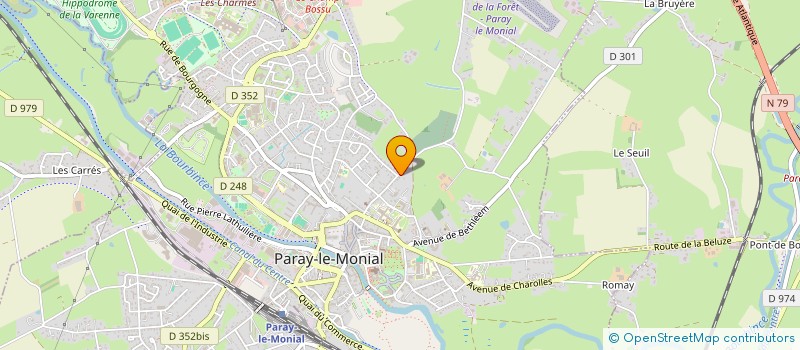 localisation de l'entreprise SCI DU VAL D'OR  PARAY-LE-MONIAL