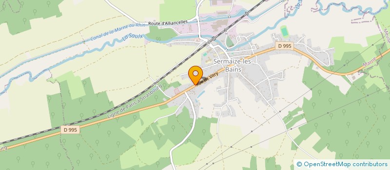 localisation de l'entreprise SCI DU VAL D'ORNEL  SERMAIZE-LES-BAINS