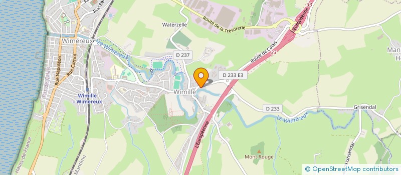 localisation de l'entreprise SCI DU VAL D'YVON  WIMILLE