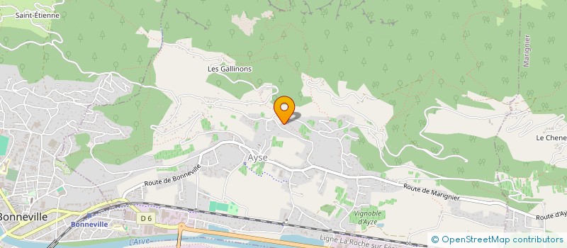 localisation de l'entreprise SCI DU VAL DE BORNE  GLIERES-VAL-DE-BORNE