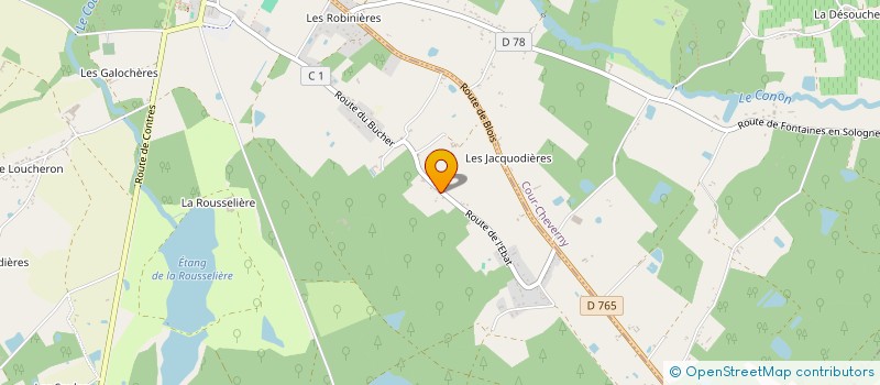 localisation de l'entreprise SCI DU VAL DE CHER  CHEVERNY