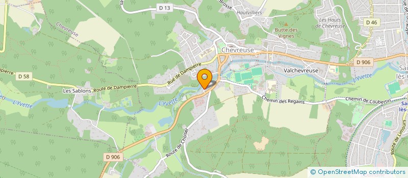 localisation de l'entreprise SCI DU VAL DE CHEVREUSE  CHEVREUSE