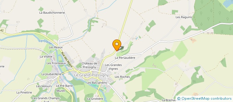 localisation de l'entreprise SCI DU VAL DE CLAISE  LE GRAND-PRESSIGNY