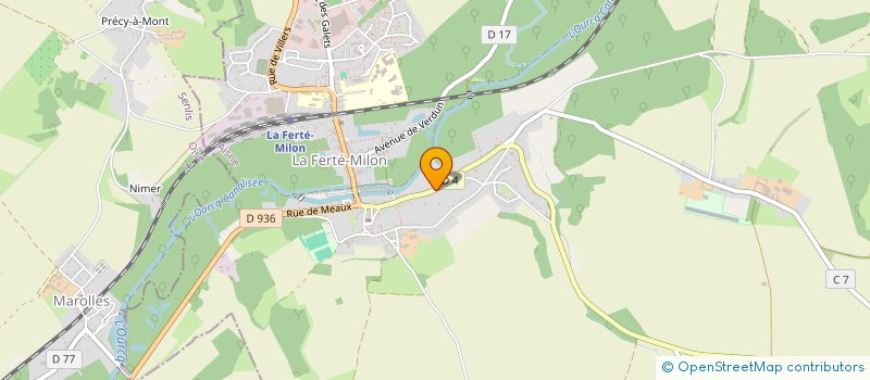 localisation de l'entreprise SCI DU VAL DE CRISE  LA FERTE-MILON