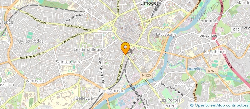 localisation de l'entreprise SCI DU VAL DE L'AURENCE à LIMOGES