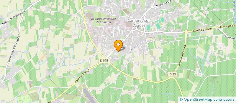 localisation de l'entreprise SCI DU VAL DE L'AYGUES  CAMARET-SUR-AIGUES