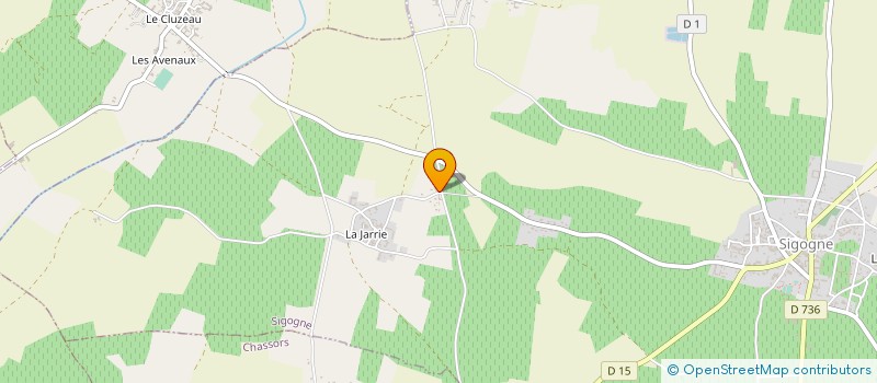 localisation de l'entreprise SCI DU VAL DE LA CHARENTE  SIGOGNE