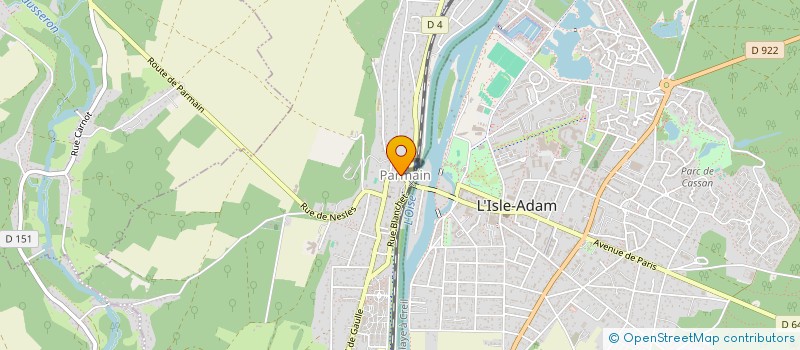 localisation de l'entreprise SCI DU VAL DE NESLES  PARMAIN