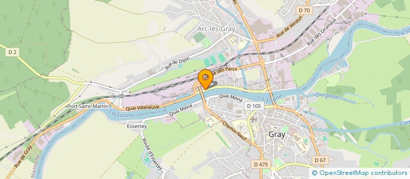 localisation de l'entreprise SCI DU VAL DE SAONE à GRAY