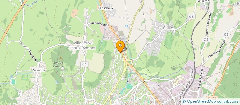 localisation de l'entreprise SCI DU VAL DE SEILLE  LONS-LE-SAUNIER