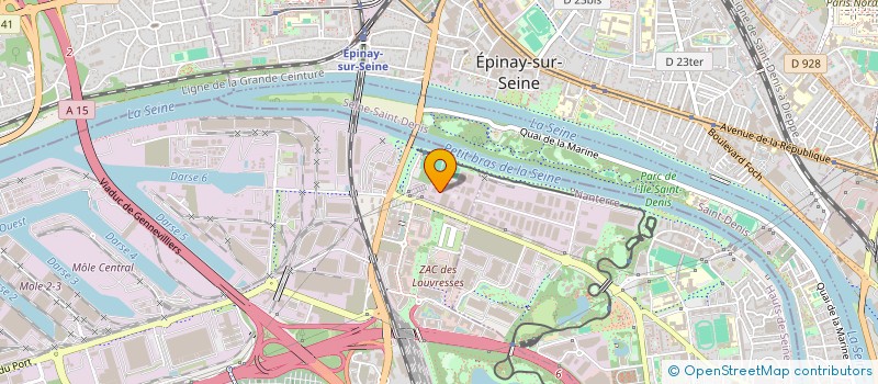 localisation de l'entreprise SCI DU VAL DE SEINE à GENNEVILLIERS