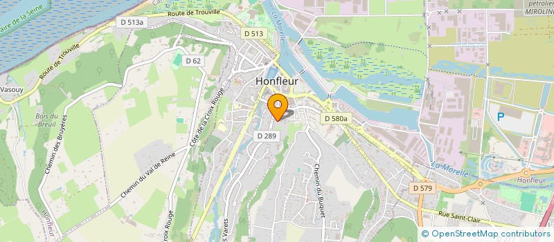 localisation de l'entreprise SCI DU VAL DE SEINE à HONFLEUR