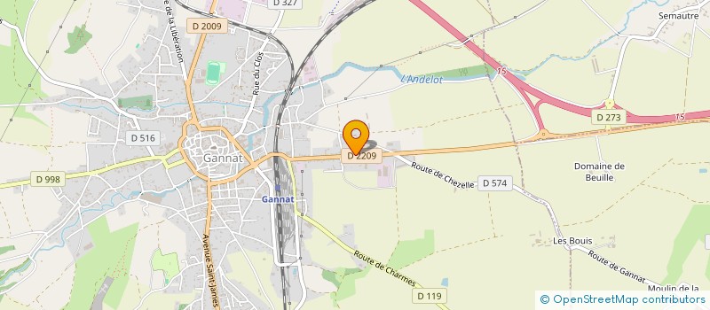 localisation de l'entreprise SCI DU VAL DE SIOULE à GANNAT