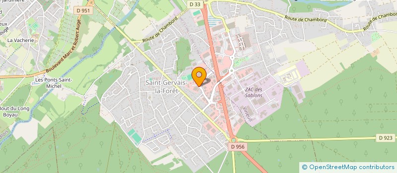 localisation de l'entreprise SCI DU VAL DES PERRIERES  SAINT-GERVAIS-LA-FORET