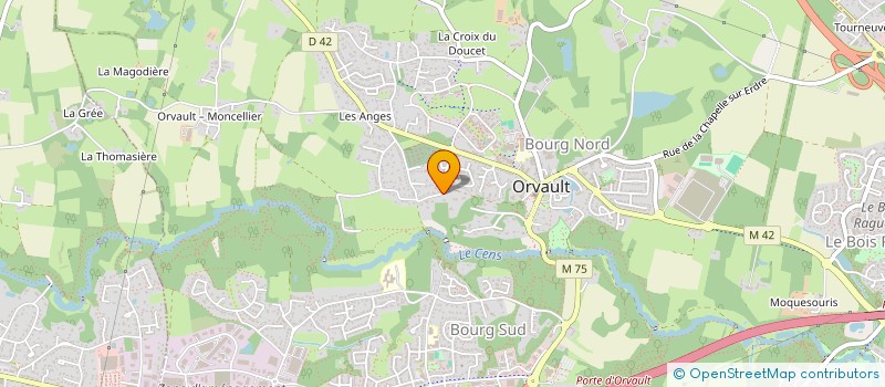 localisation de l'entreprise SCI DU VAL DES ROSES à ORVAULT