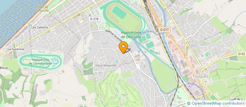 localisation de l'entreprise SCI DU VAL FLEURI à DEAUVILLE