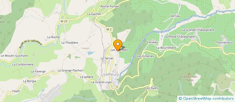 localisation de l'entreprise SCI DU VAL FLEURI  VALFLEURY