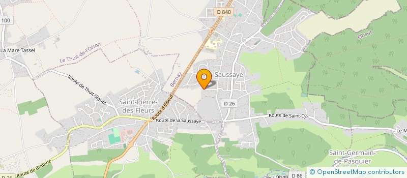 localisation de l'entreprise SCI DU VAL MARIE  LA SAUSSAYE