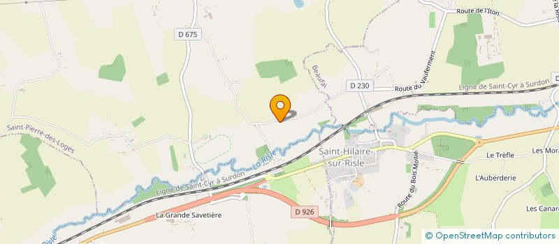 localisation de l'entreprise SCI DU VAL MORIN à SAINT PIERRE-DES-LOGES