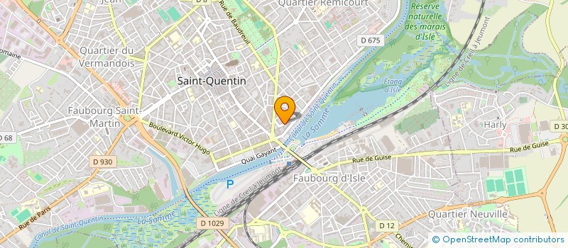 localisation de l'entreprise SCI DU VAL MULHOUSE à SAINT-QUENTIN