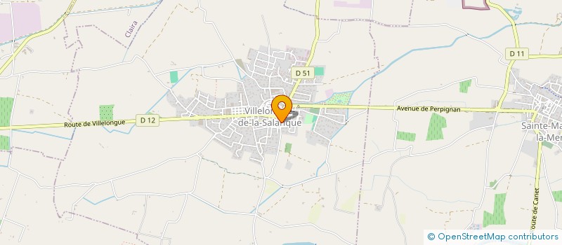 localisation de l'entreprise SCI DU VAL POMPO  VILLELONGUE-DE-LA-SALANQUE