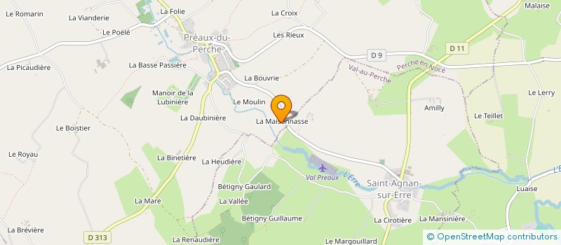 localisation de l'entreprise SCI DU VAL PREAUX à PERCHE-EN-NOCE