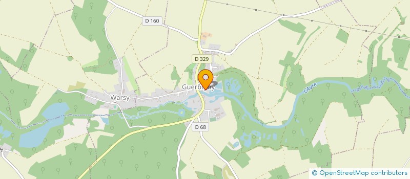 localisation de l'entreprise SCI DU VAL ROMAIN à GUERBIGNY