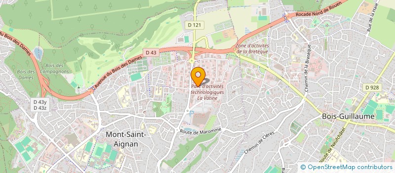 localisation de l'entreprise SCI DU VAL ROUX  MONT-SAINT-AIGNAN