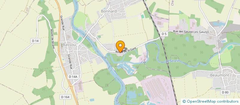 localisation de l'entreprise SCI DU VAL SEREIN  BONNARD