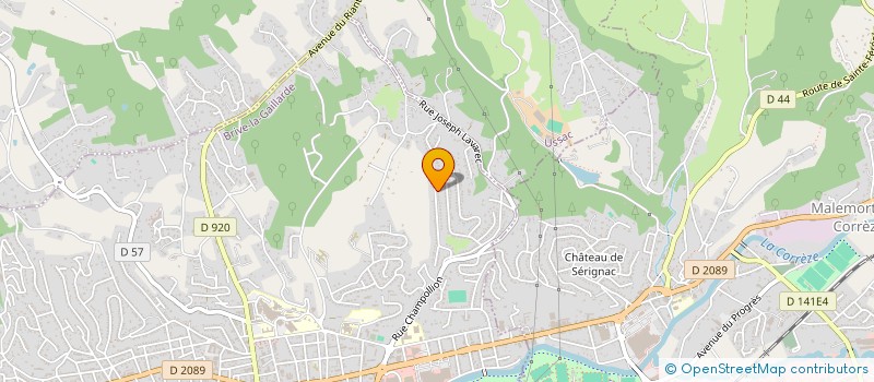 localisation de l'entreprise SCI DU VALLAGE  BRIVE LA GAILLARDE