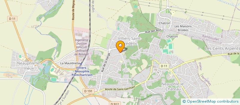 localisation de l'entreprise SCI DU VALLON  VILLIERS-SAINT-FREDERIC