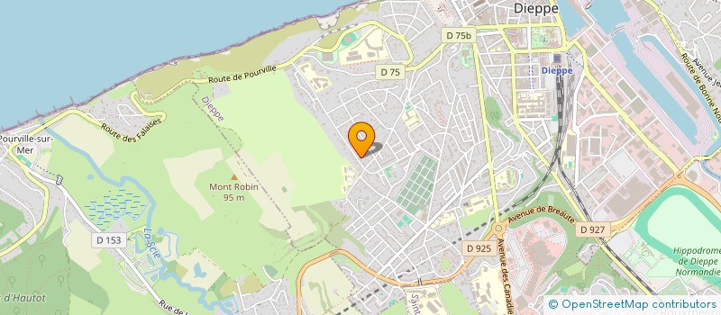 localisation de l'entreprise SCI DU VALLON  DIEPPE