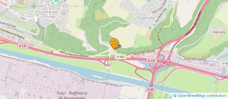 localisation de l'entreprise SCI DU VALLON  ROGERVILLE